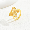 Gold Plated European Style Wheat Lucky Ring Hollow Wedding Jewelry. JC5575-2