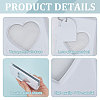 3 Inch PVC Mini Heart Hollow Photocard Holder Book AJEW-WH0038-65P-01-6