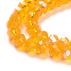 Electroplate Glass Beads Strands EGLA-A034-T2mm-L11-3