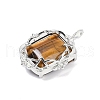 Natural Tiger Eye Pendants G-I381-01P-07-2