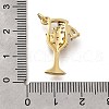Brass Micro Pave Cubic Zirconia Pendants KK-F899-04A-G-3