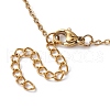 Natural & Synthetic Mixed Gemstone Disc Pendant Necklaces NJEW-JN04623-02-5