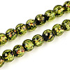 Handmade Foil Glass Beads Strands FOIL-N029-05D-1