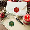 Brass Wax Seal Stamp with Handle AJEW-WH0184-0663-3