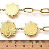 304 Stainless Steel Flat Round Vortex Bib Necklaces for Women NJEW-R014-04G-3