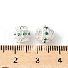 Brass Micro Pave Cubic Zirconia Bead KK-U067-08S-02-2