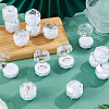DICOSMETIC 50Pcs Octagonal Transparent Plastic Ring Boxes OBOX-DC0001-02A-4