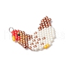 Handmade Glass Seed Beaded Pendants PALLOY-MZ00748-01-3