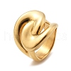 304 Stainless Steel Crossover Finger Rings RJEW-Q012-07G-4