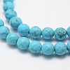 Synthetic Turquoise Bead Strands X-G-G671-6mm-3