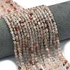 Natural Red Hematoid Quartz/Ferruginous Quartz Beads Strands G-A260-A31-01-1