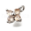 Brass Micro Pave Cubic Zirconia Pendants KK-D356-07I-P-2