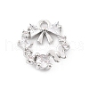 Brass Micro Pave Cubic Zirconia Pendants KK-K371-41A-P-1