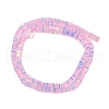 Electroplate Glass Beads Strands GLAA-B023-01A-11-2