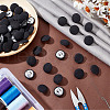  100Pcs Cloth Shank Buttons BUTT-NB0001-72C-4