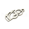 Non-Tarnish 201 Stainless Steel Pendants STAS-M015-04P-2