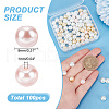 HOBBIESAY 100Pcs Ocean Mix Pearlized Glass Pearl Beads HY-HY0001-04C-2