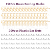 DICOSMETIC 150Pcs Brass Earring Hooks KK-DC0002-43-3