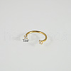 304 Stainless Steel Clear Cubic Zirconia Lip Rings WG22442-08-1