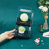 Transparent Plastic Minifigures Display Case ODIS-WH0043-69B-01-4
