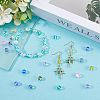 SOFPLATE 100Pcs 10 Colors Glass Beads G-SP0001-02-4
