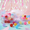 Beadthoven 100Pcs 10 Colors Transparent Acrylic Beads FACR-BT0001-02-7