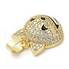 Brass with  Cubic Zirconia Pendents KK-K340-02G-3