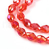 Transparent Electroplate Glass Beads Strands EGLA-N013-T6mm-B29-3