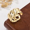 Brass Cuff Rings for Women RJEW-B119-13G-3