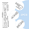 Unicraftale 2PCS Alloy Mariner Link Chain Purse Strap Extenders FIND-UN0002-12P-3