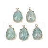 Natural Amazonite Faceted Pendants G-K347-05G-06-1