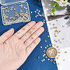 Unicraftale 120Pcs 2 Colors Brass Grade A Rhinestone Spacer Beads RB-UN0001-13-4