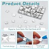 80Pcs Square Shape Sew on Rhinestone FIND-FG0003-79A-4