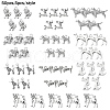 50Pcs 10 Styles Tibetan Style Alloy Dog Charms FIND-YW0004-83-2