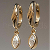 S925 Sterling Silver Horse Eye Hoop Earrings GT9786-3