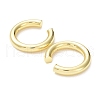 Rack Plating Brass Ring Cuff Earrings for Women EJEW-G352-04G-2