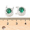 Brass Micro Pave Cubic Zirconia Beads KK-G531-01S-01-3