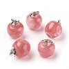 Watermelon Stone Glass Pendants G-E513-A03-2