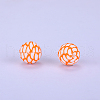Printed Round Silicone Focal Beads SI-JX0056A-85-1