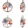 Natural/Synthetic Gemstone Pendants G-PH0034-25-1