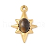 Natural Tiger Eye Pendants STAS-R162-05G-04-1