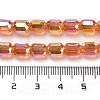 Electroplate Glass Beads Strands EGLA-D030-19C-4