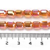 Electroplate Glass Beads Strands EGLA-D030-19C-4