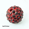 Polymer Clay Rhinestone Beads RB-H258-HD10mm-208-1