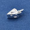 925 Sterling Silver Cheese Charms STER-D306-06S-3