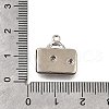 Brass Micro Pave Clear Cubic Zirconia Pendants KK-C096-16A-P-3