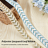 Olycraft 12M Polyester Jacquard Leaf Ribbon OCOR-OC0001-46A-4