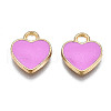 Alloy Enamel Charms X-ENAM-S121-041G-3