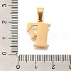 Ion Plating(IP) 304 Stainless Steel Rhinestone Pendants STAS-U035-01G-F-3