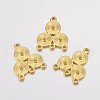 Alloy Rhinestone Connector Settings EA10684Y-G-4